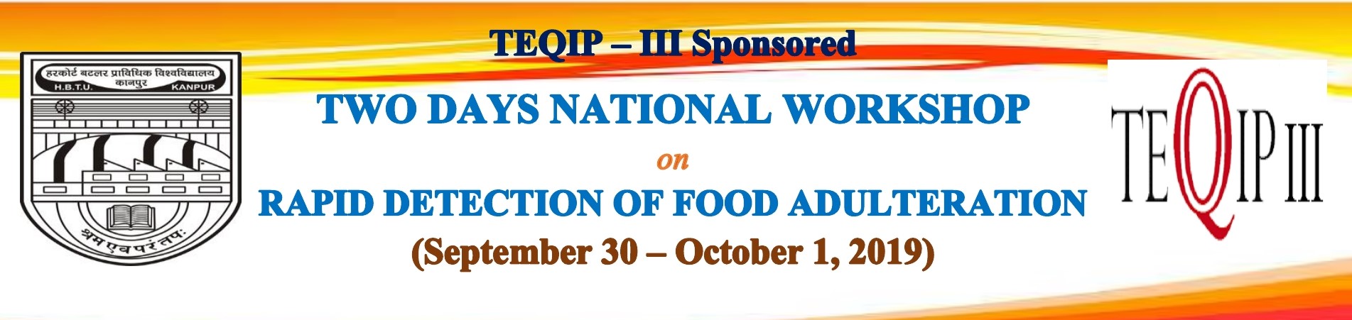 National Workshop on Rapid Detection of Food Adulteration 2019